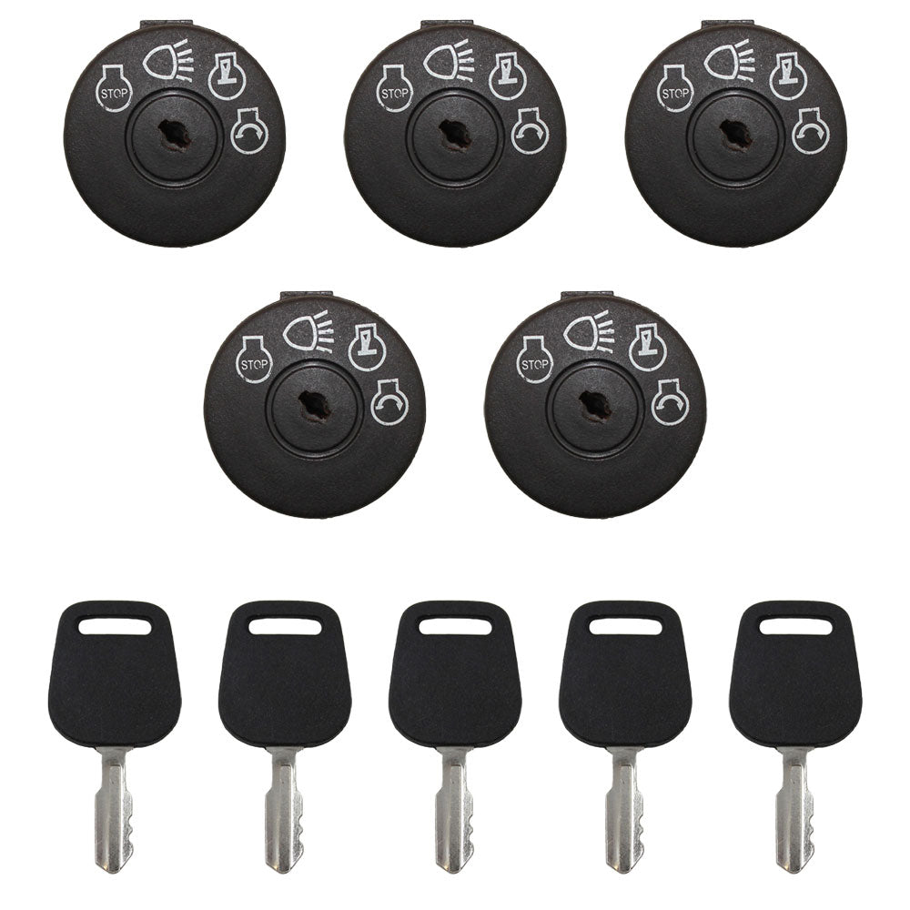 Qty 5: Ignition Switches with Keys Fits MTD Replaces 138958