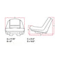 Fits John Deere AUC11476 High Back Yellow Seat 135 145 L 100 120 130 LA 110 120