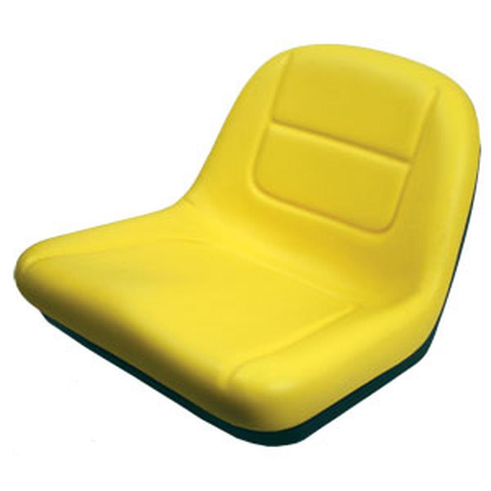 Lawn Tractor Seat High Back Yellow Fits John Deere G110 L130 GY21210 GY20496