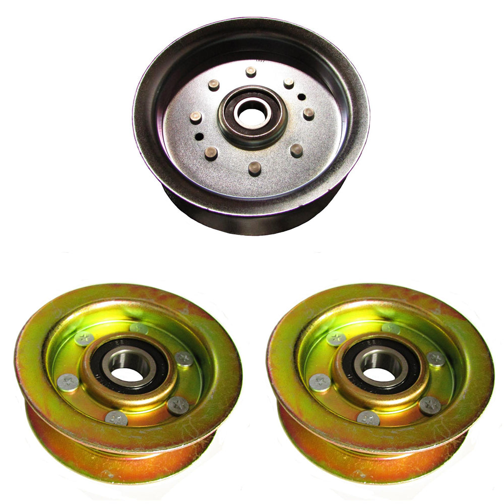 GY20067 3 Piece Idler Pulley Set Fits John Deere 145 155C D140 D150 D155 D160