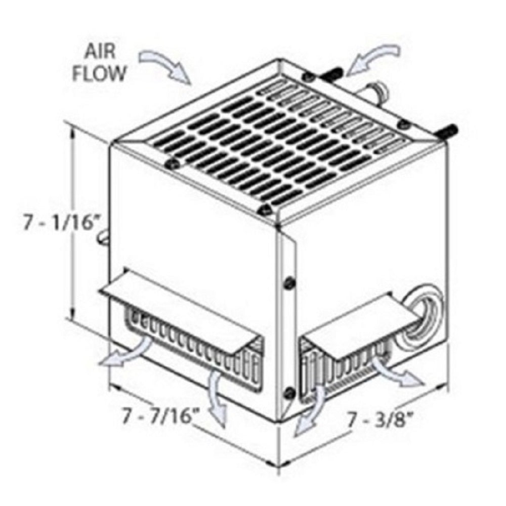 5000-24V Wall / Floor Mount Cab Heater Fits Universal Products