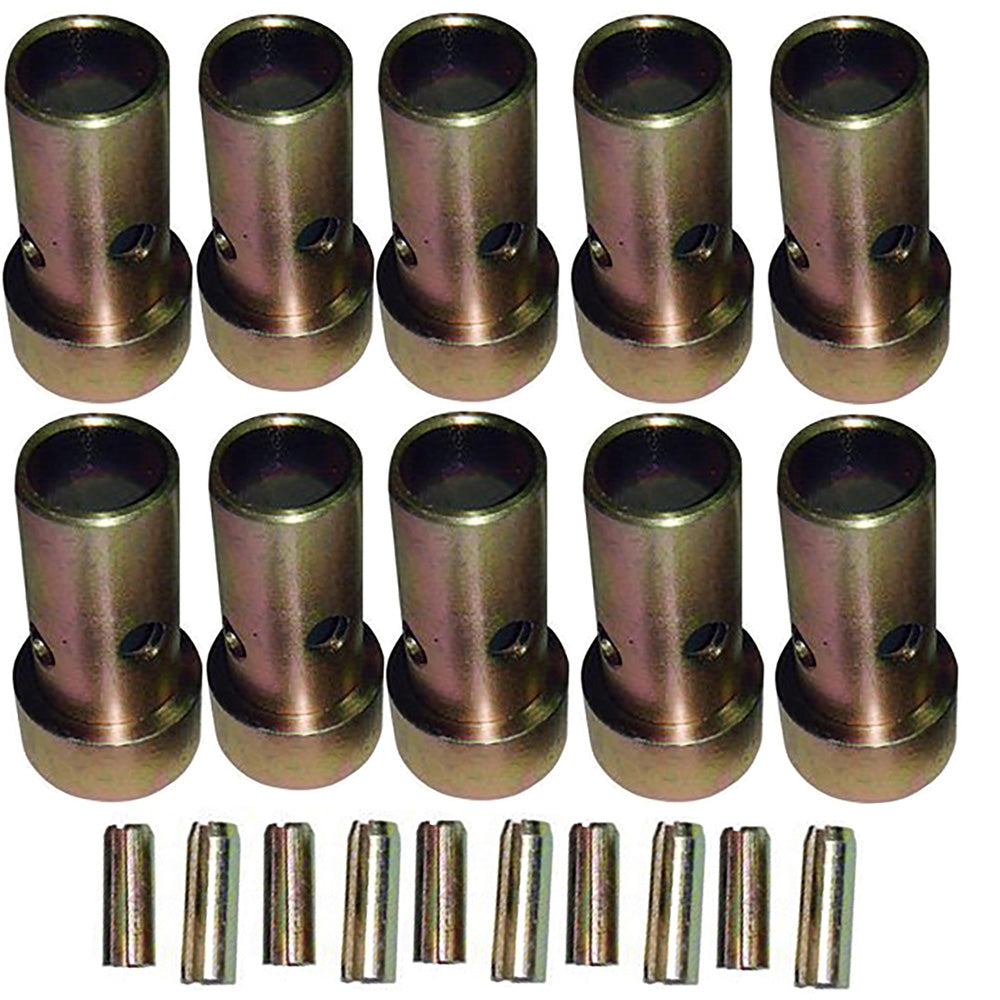 Qty 5: Cat. II Hitch Bushing Pair w/ Roll Pins Fits Universal Products