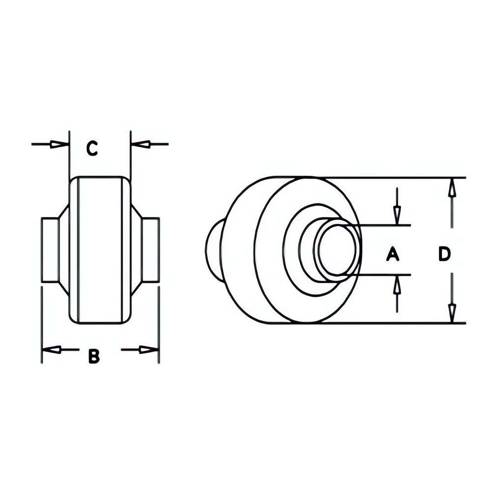 BS08 SBJ1 Weld-on Combination Ball Joint Top Link Ball Socket