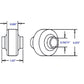 BS08 SBJ1 Weld-on Combination Ball Joint Top Link Ball Socket
