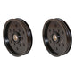 AM106627 Qty 2: Flat Idler Pulley
 Fits John Deere 180 2000 240 245 260 265 285