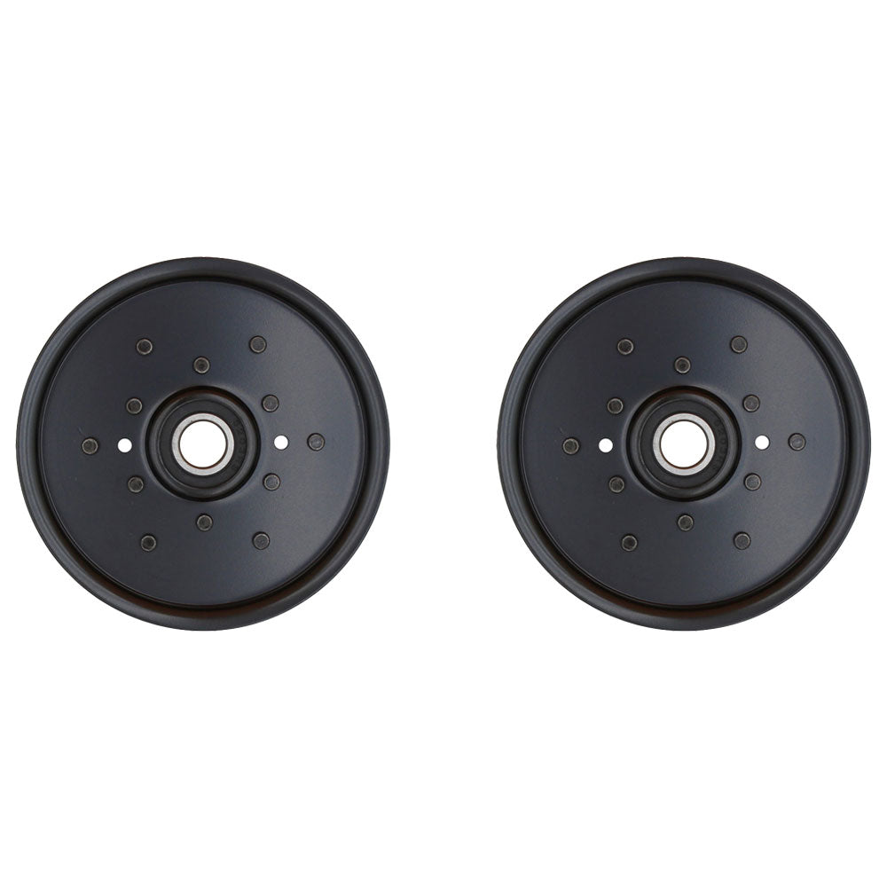 AM106627 Qty 2: Flat Idler Pulley
 Fits John Deere 180 2000 240 245 260 265 285