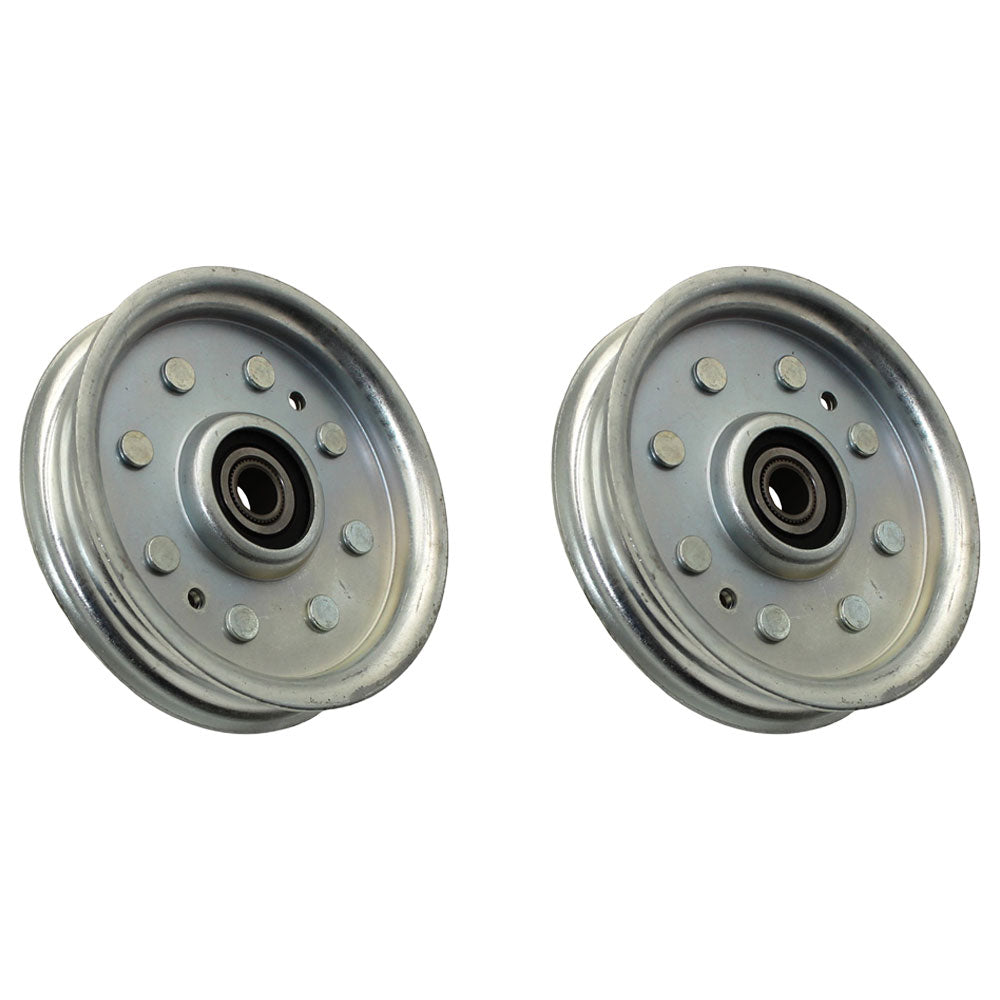 2PK Flat Idler Pulley Fits John Deere AM107468 AM37249 240 245 265 285 320