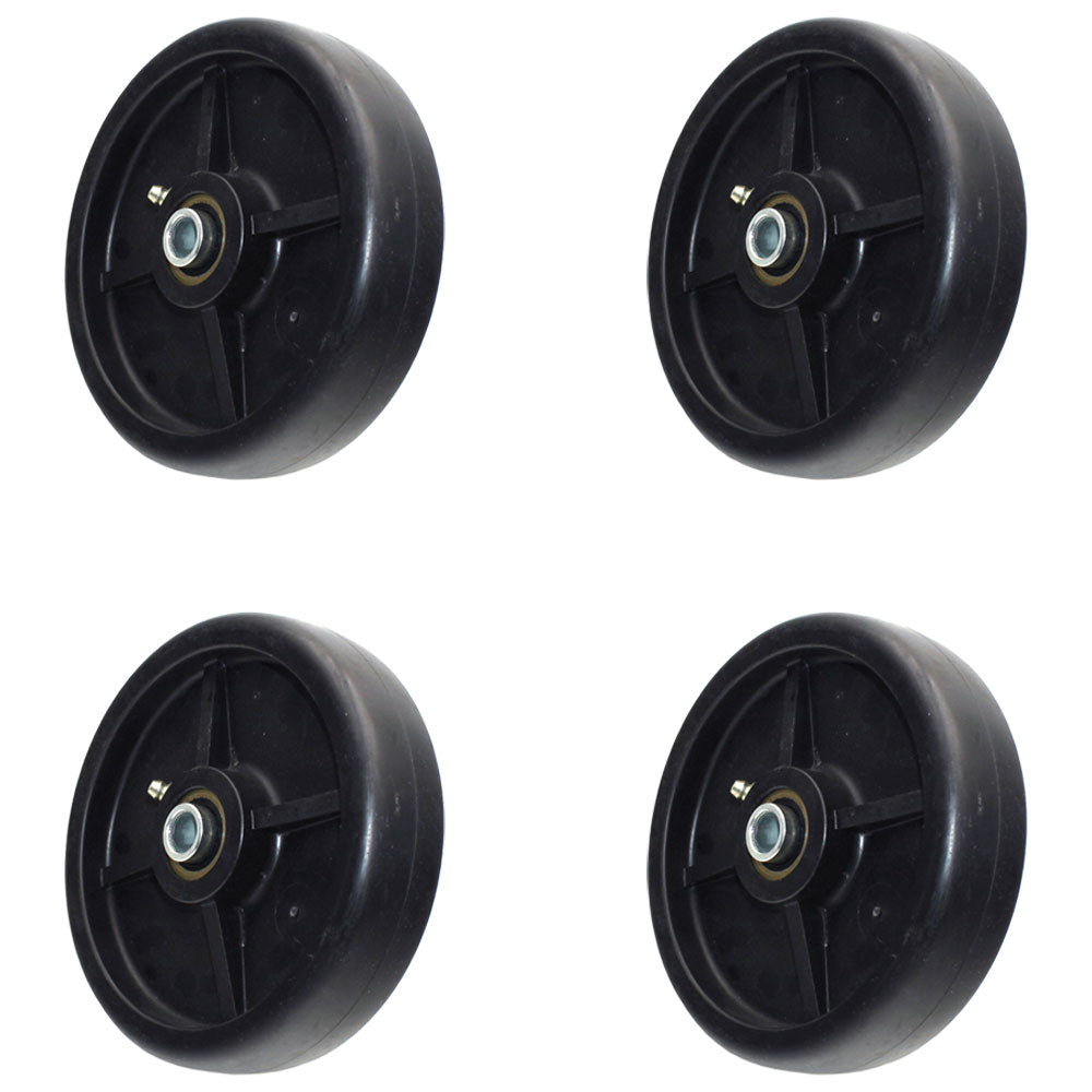 Qty 4: Deck Wheels Fits John Deere Replaces AM100633