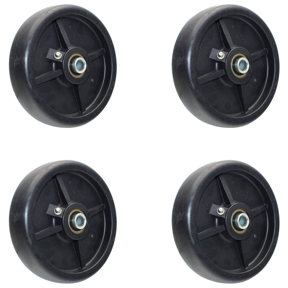 Qty 4: Deck Wheels Fits John Deere Replaces AM100633