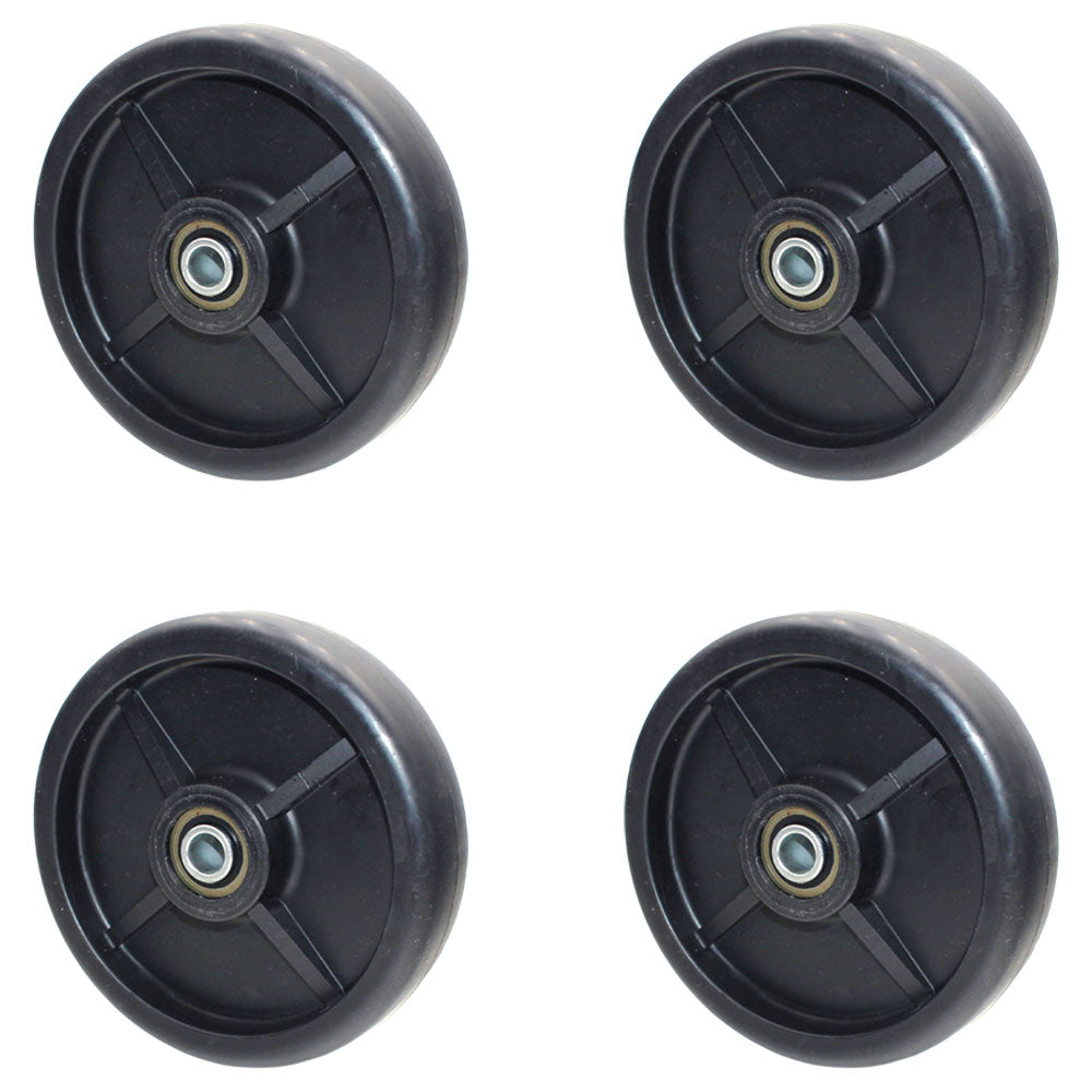 Qty 4: Deck Wheels Fits John Deere Replaces AM100633