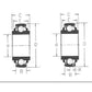 50775 Pre-Lube Hex Bore Spherical Ball Bearing Fits Ford New Holland 616 626 646
