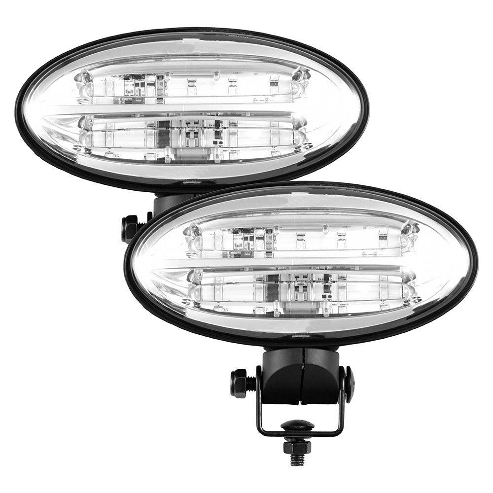 LED Flood Beam Pedestal Mount Light Set Fits Versatile Replaces 86044306