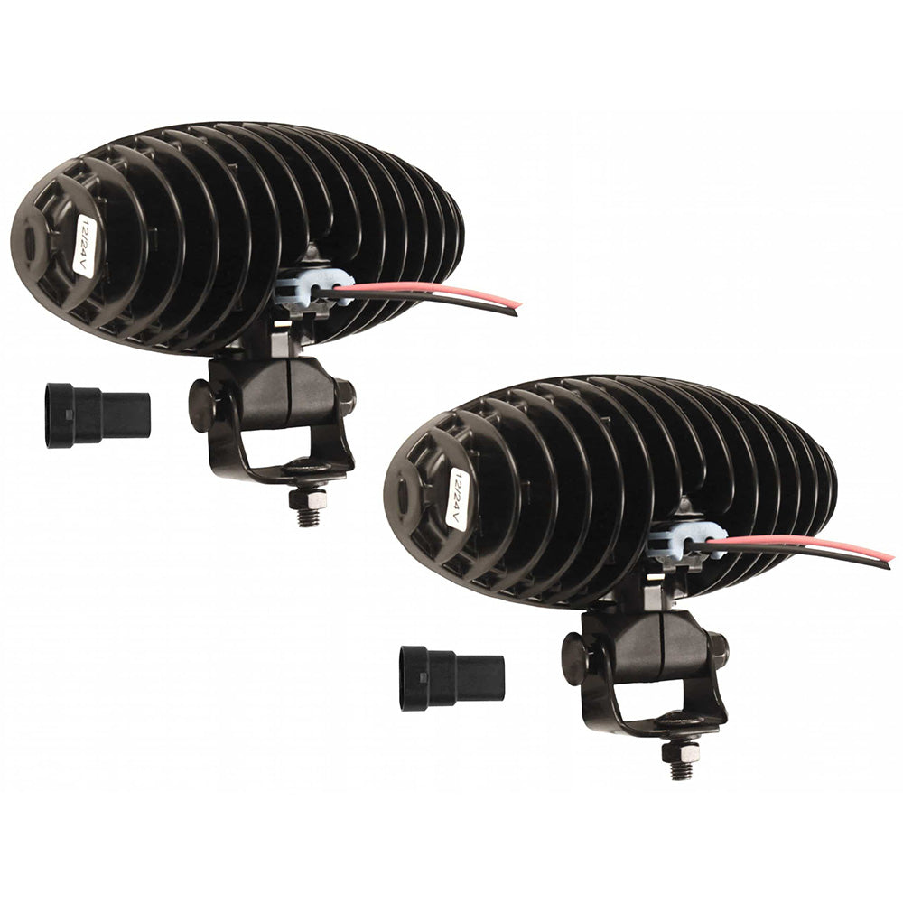 86044306 LED Flood Beam Pedestal Mount Light Set Fits John Deere 260 265 270 275