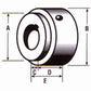 X Series Weld Hub 1- 1/2" Round Bore RBX1-12 HX1-1/2 Keyway 3/8" x 3/16"