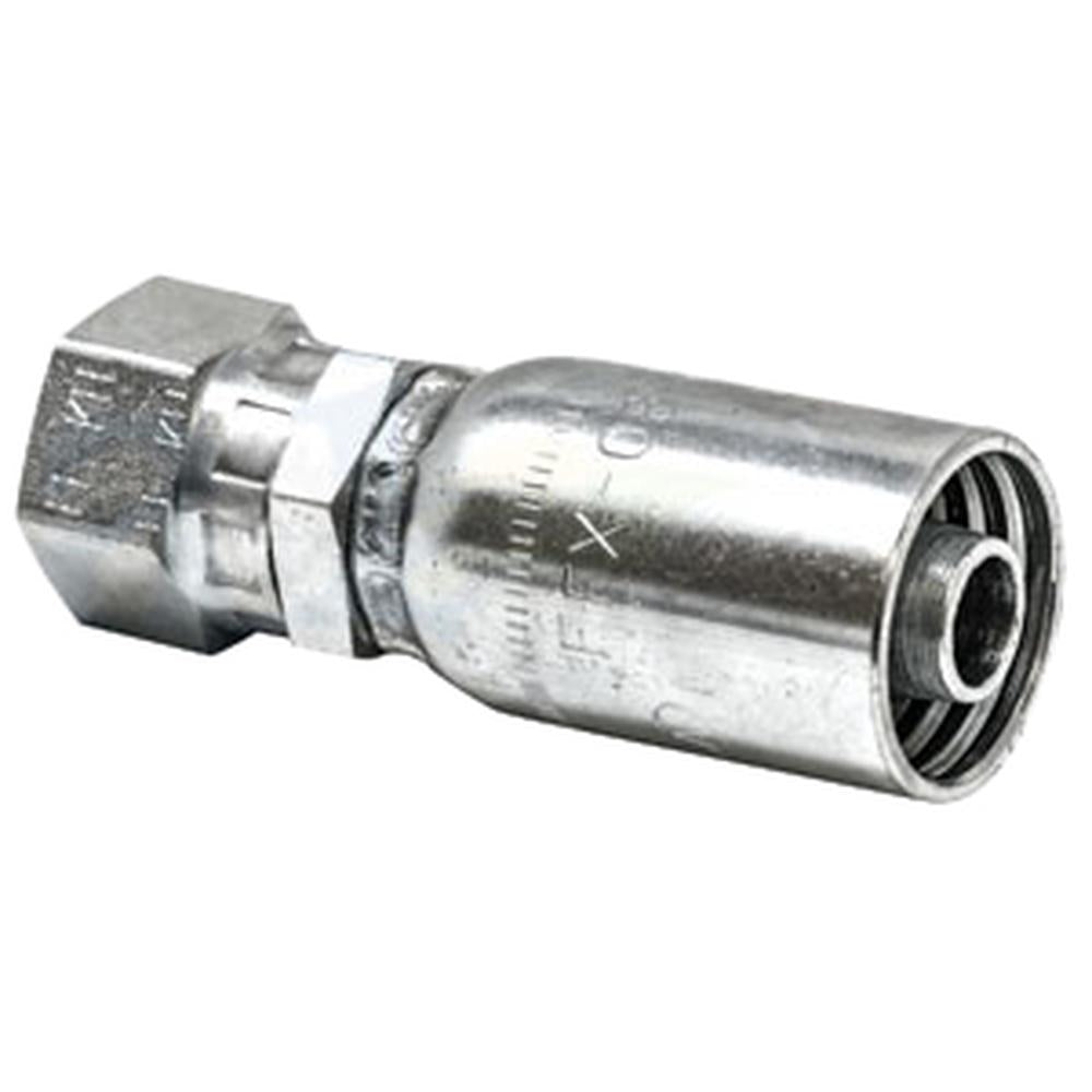 HYM40-0130-AIC Female Swivel Straight Short Crimp Fitting