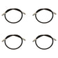1304225 Qty 4: High-Pressure Hydraulic Hoses Fits Western