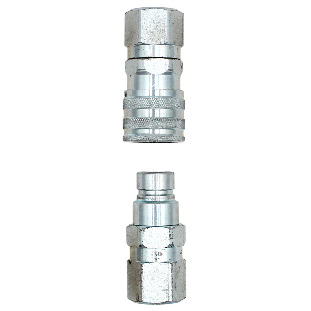 FF12-08N Flat Face Hydraulic Quick Connect Coupler Fits Bobcat