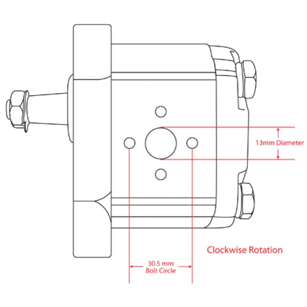 5179724 New Hydraulic Pump Fits Landini Tractor Models 6830 8880