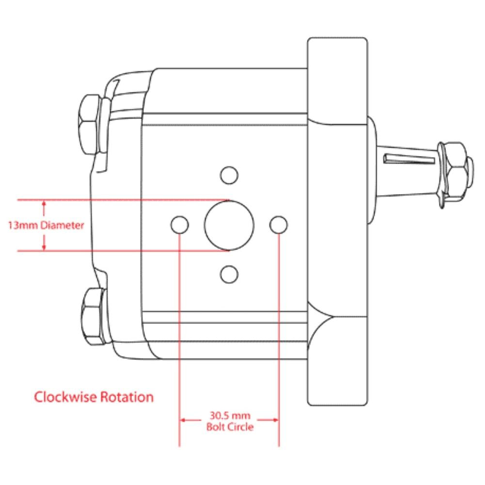 Hydraulic Pump Fits Long Replaces TX11830-CLOCKWISE