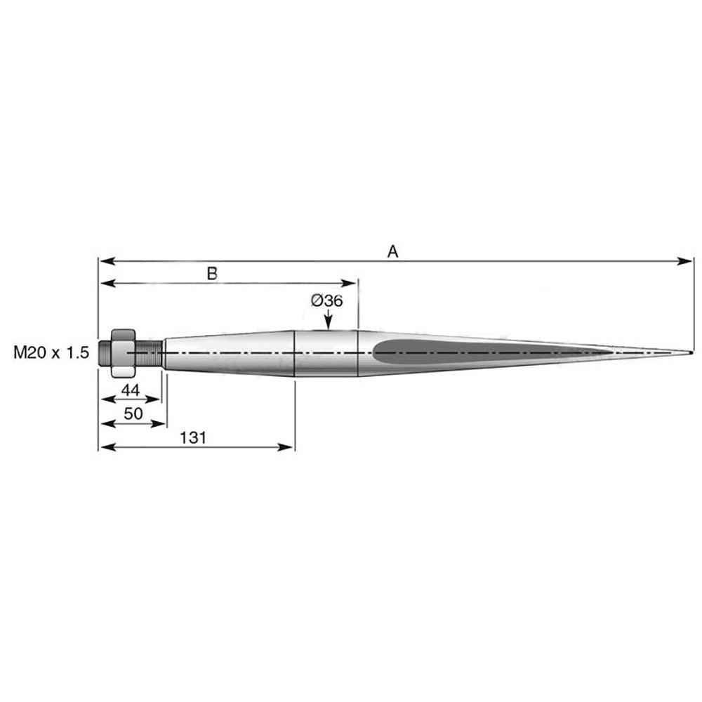 S.77001 Bale Spear Fits Universal