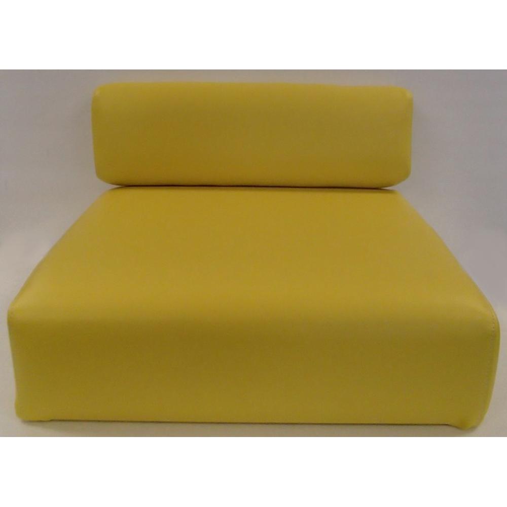 YFR3YEL Yellow Backrest & Seat Cushion Set Fits John Deere