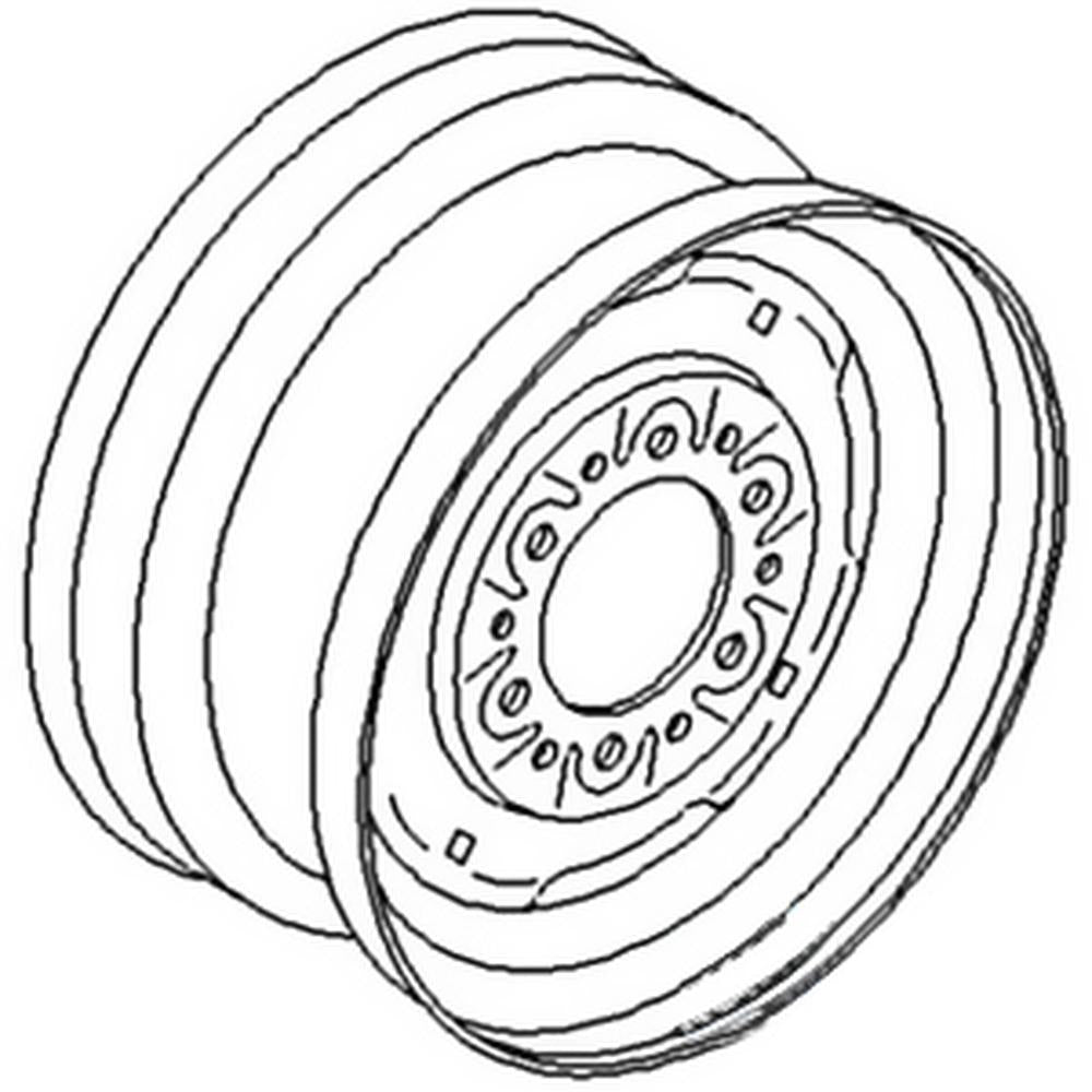 614424R1 Front Wheel Rim Fits Case/International Harvester