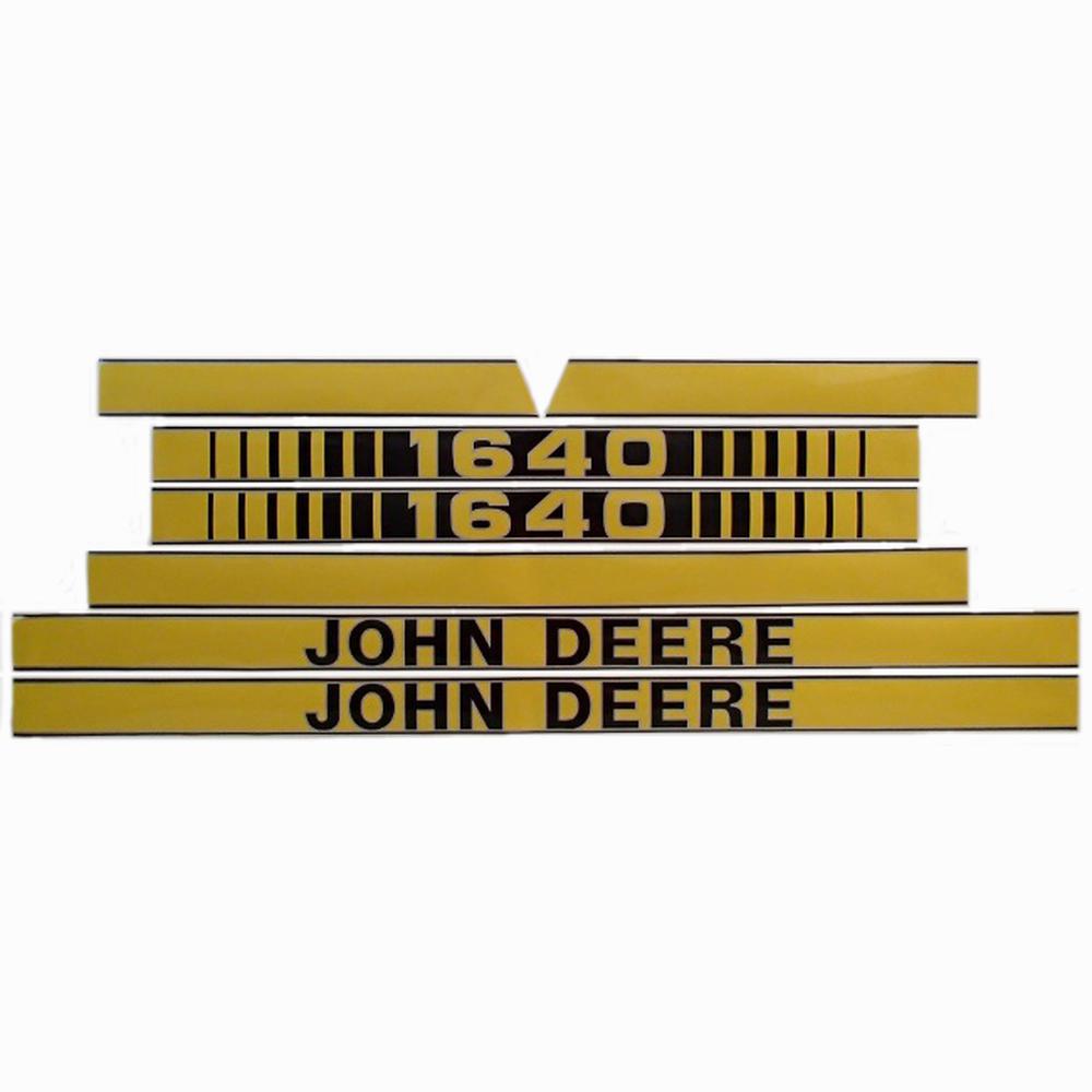 Hood Decal Set Fits John Deere Replaces JD1640