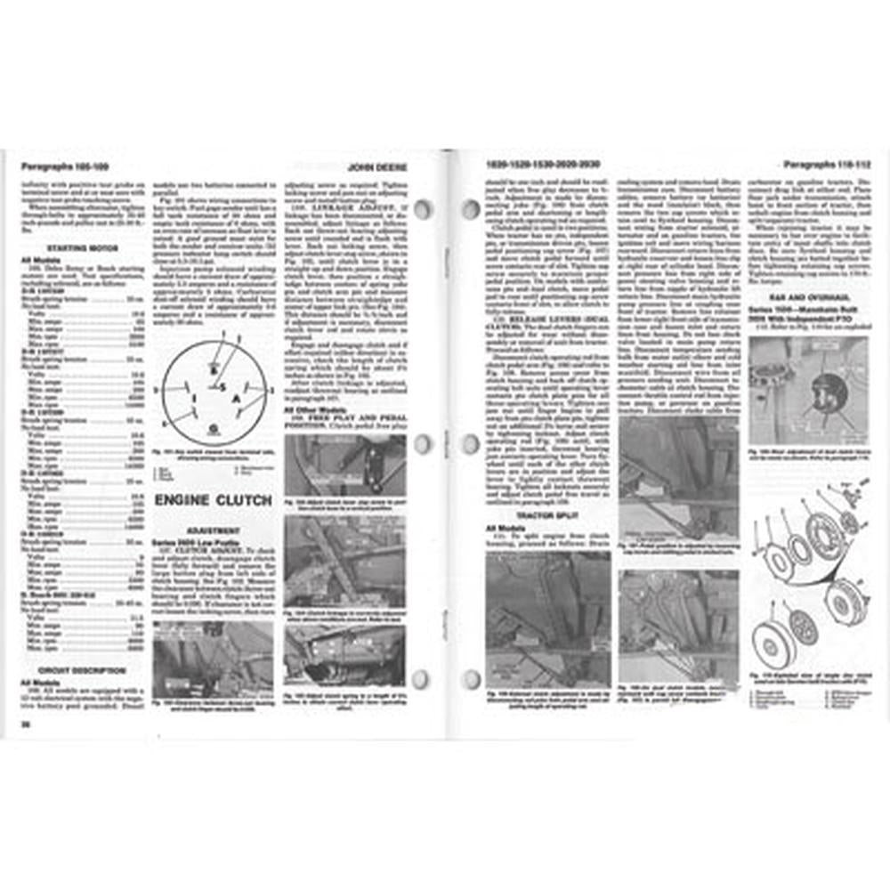 A1257054 Shop Manual Fits John Deere