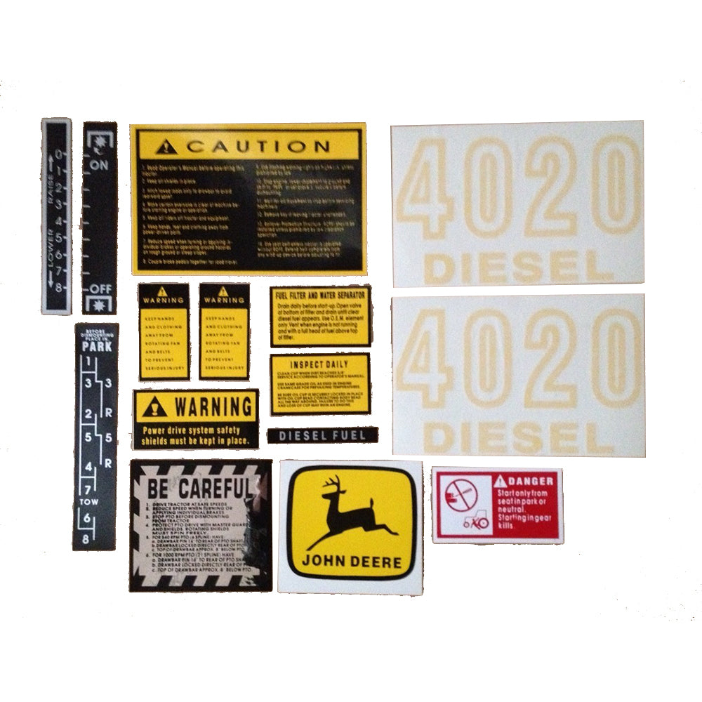 JD417S Decal Set Complete Fits John Deere 4020
