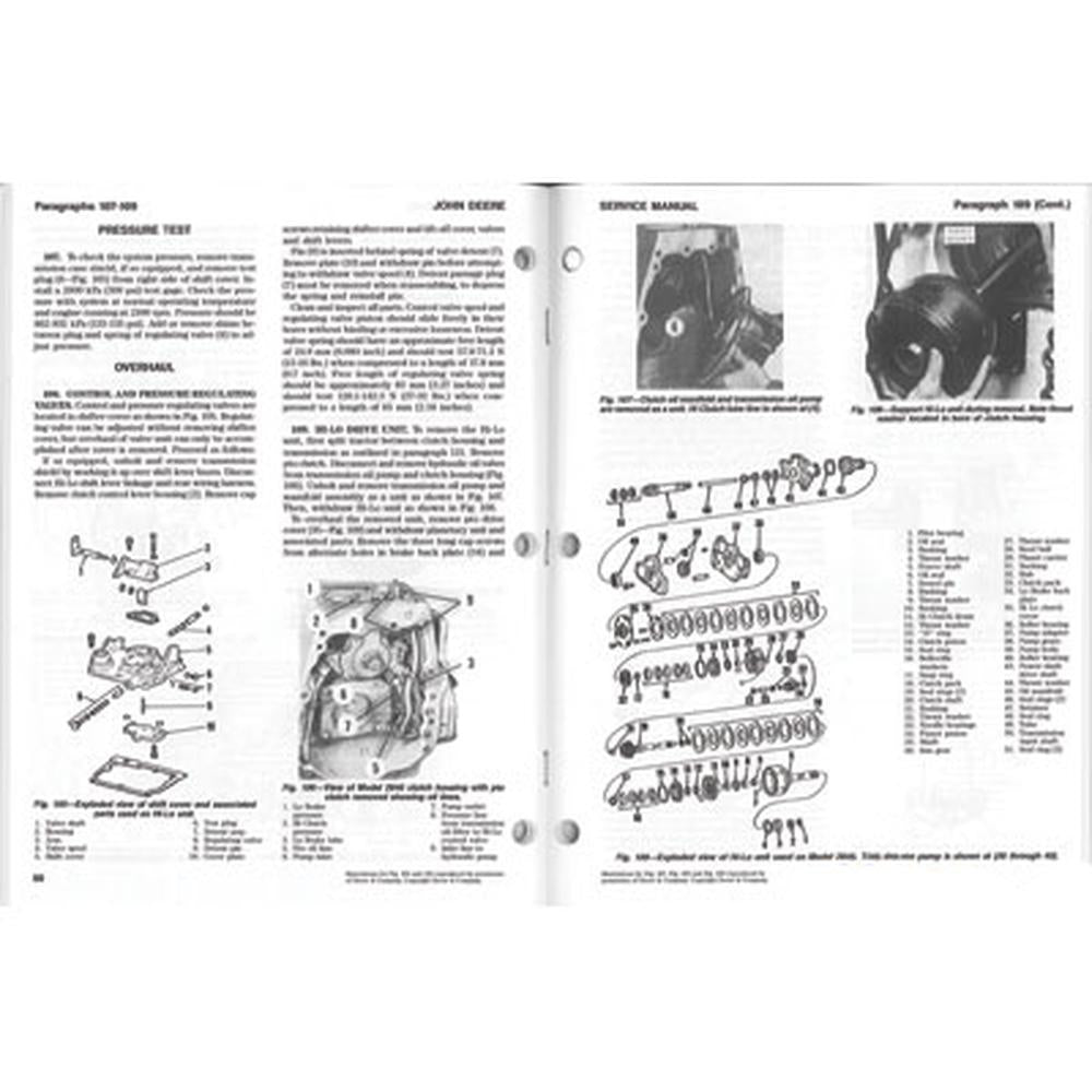 JD56 I & T Shop Service Manual Fits John Deere