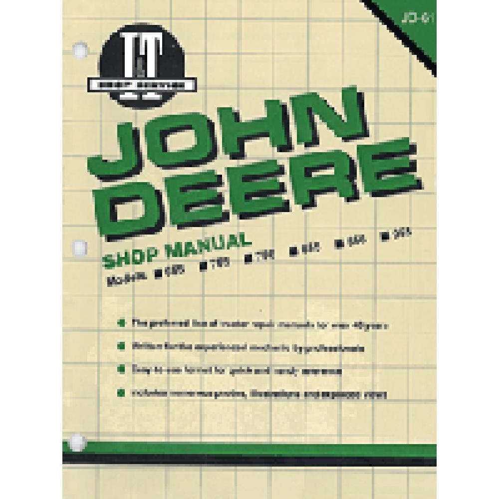 JD-61 Shop Manual Fits John Deere