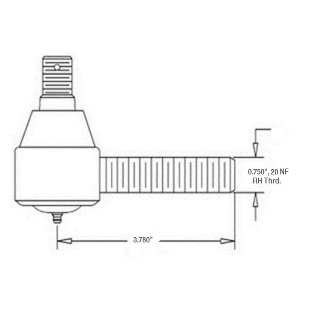 VPJ3068 Outer Tie Rod End Fits Universal Products