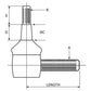 Tie Rod End Fits Case 1394 584 586 580SD 1690 1594 480E 580SE 760 580D 1494 585
