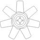 7 Blade Fan Fits David Brown Replaces K921852