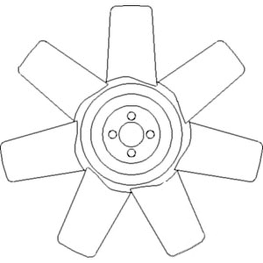 7 Blade Fan Fits David Brown Replaces K921852