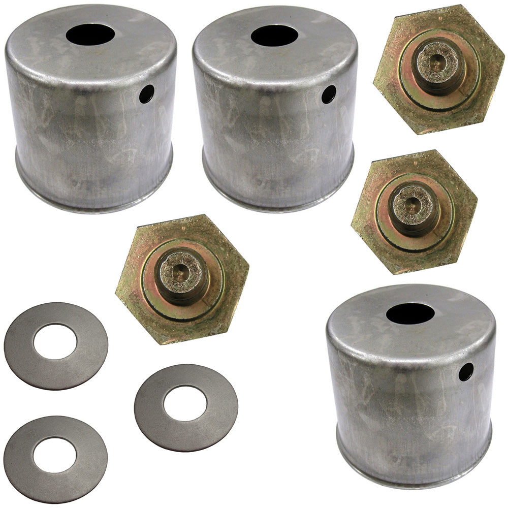 K5647-34310 3 Dust Cups with Bolts & Washers Fits Kubota ZD221 ZD326 ZG222 ZG227