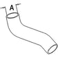 A-K921974 Hose Air Cleaner To Radiator Fits David Brown Tractor Fits A&I Prod.