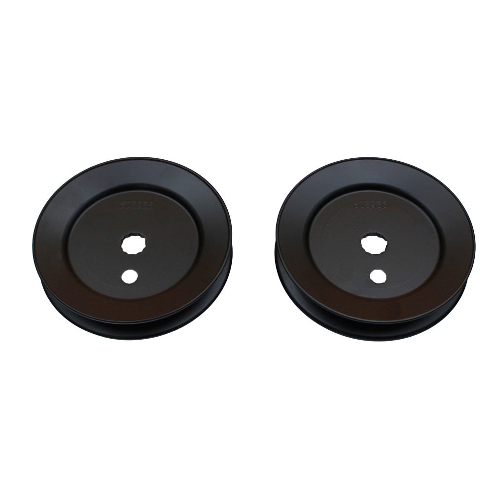603988 Qty. 2: Spindle Pulley
 Fits Hustler 931741 HTRTRS042KAWFR651VA