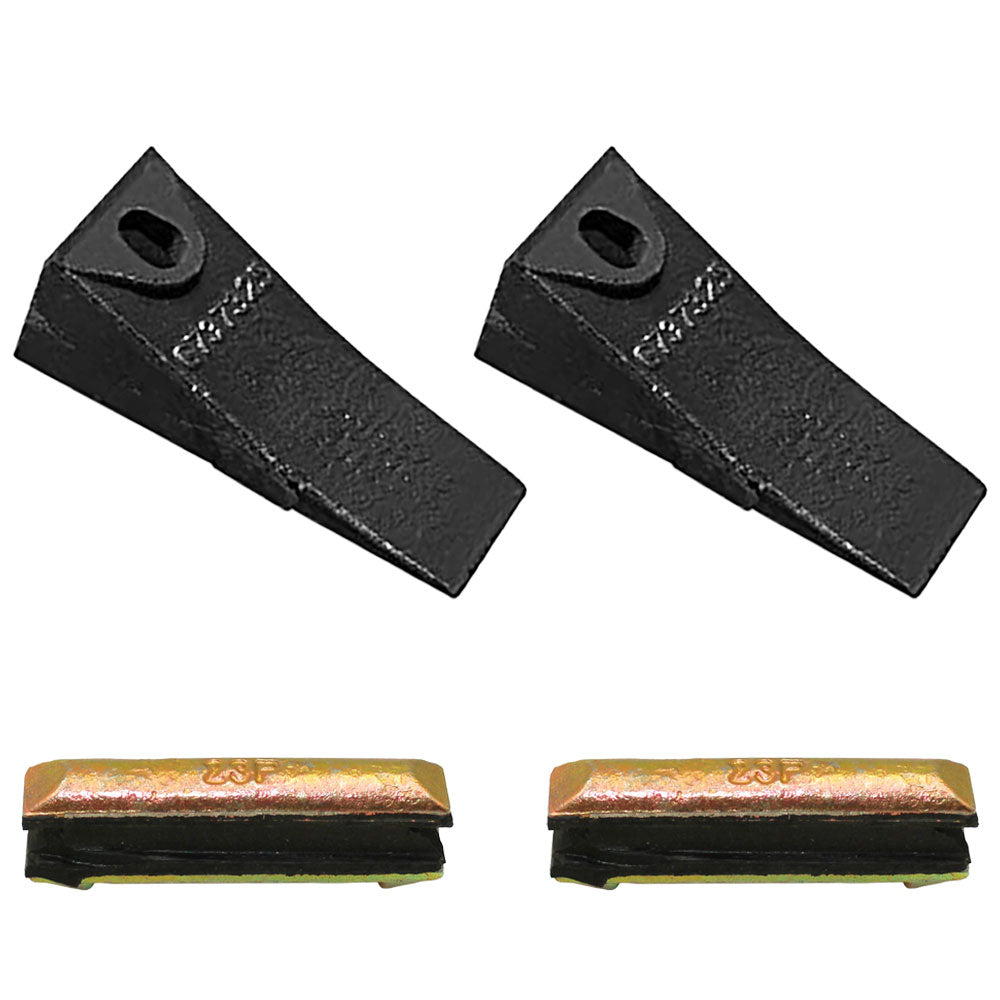 2 New Bucket Teeth + 2 Flex Pin FOR PART 6725278 6728801 6732465 6737322 6737324