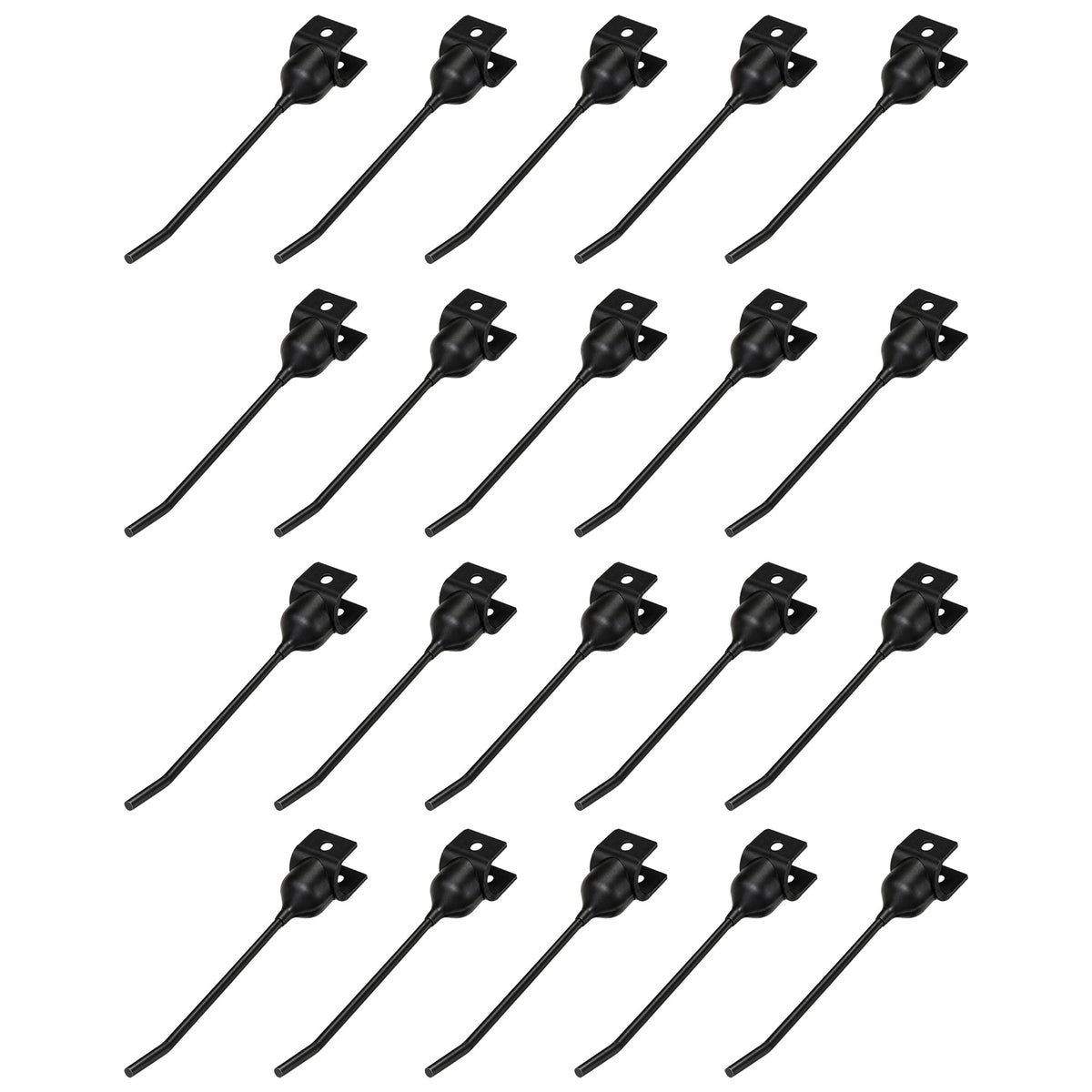 96R4 Qty 20: Rubber Mount Rake Tooth
 Fits John Deere 54 64 650 652 660 662 670