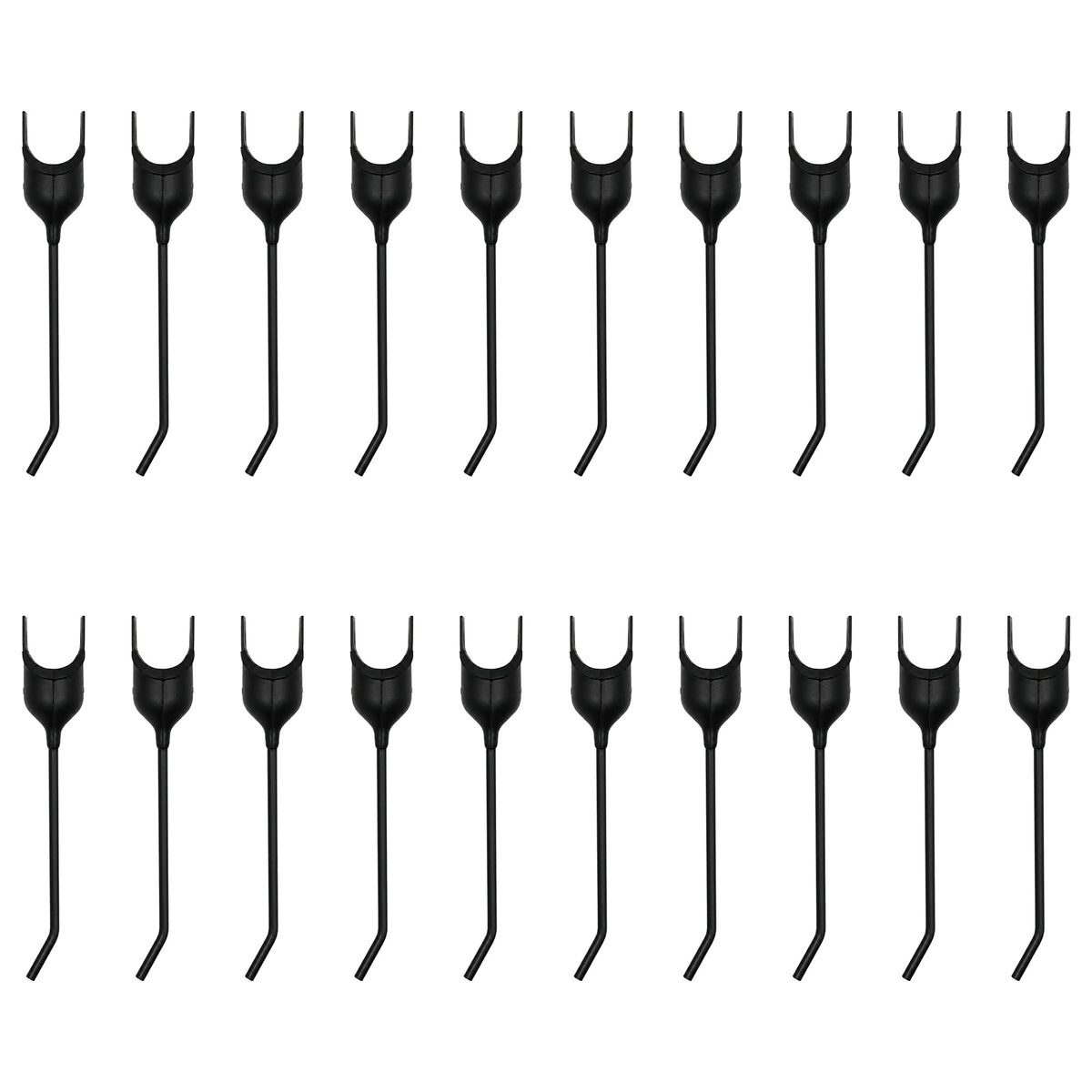 96R4 Qty 20: Rubber Mount Rake Tooth
 Fits John Deere 54 64 650 652 660 662 670
