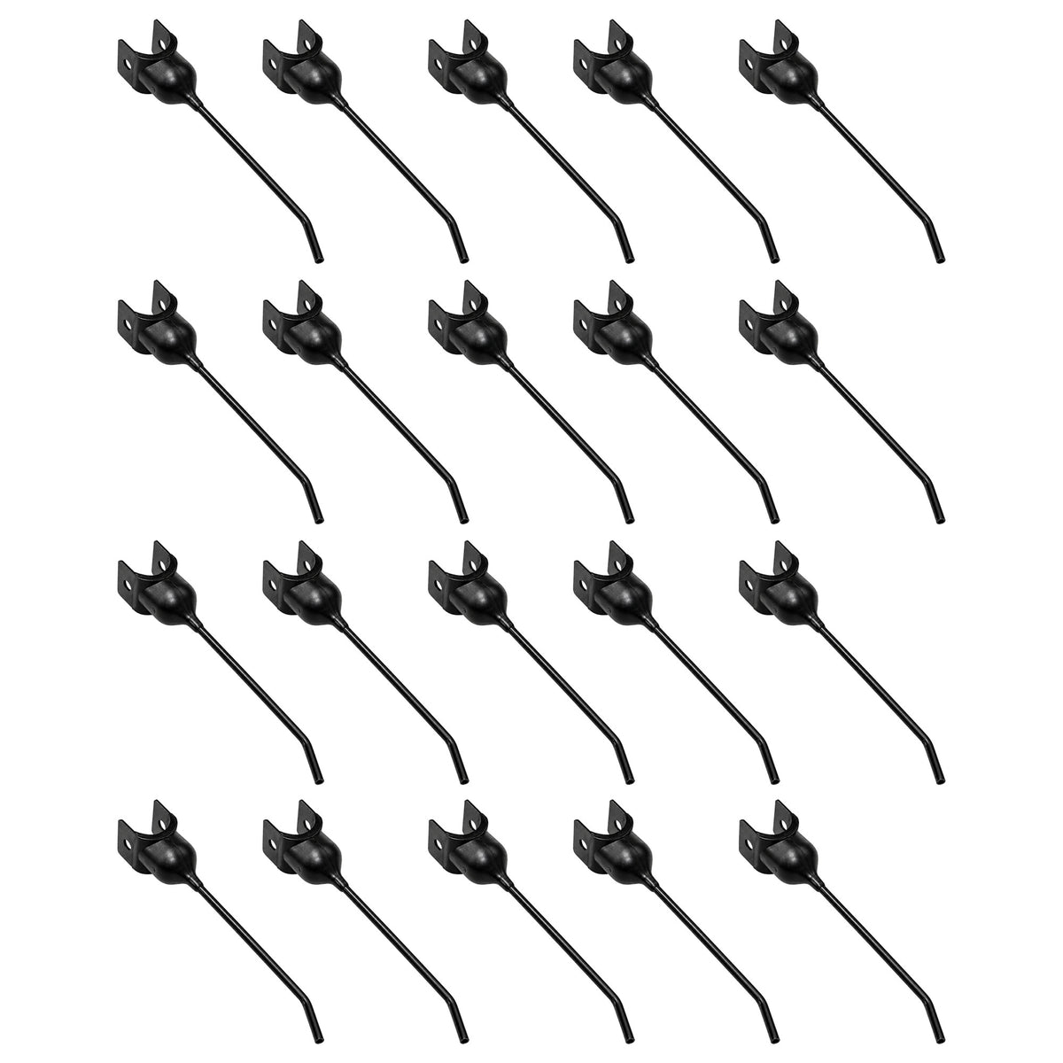 96R4 Qty 20: Rubber Mount Rake Tooth
 Fits John Deere 54 64 650 652 660 662 670