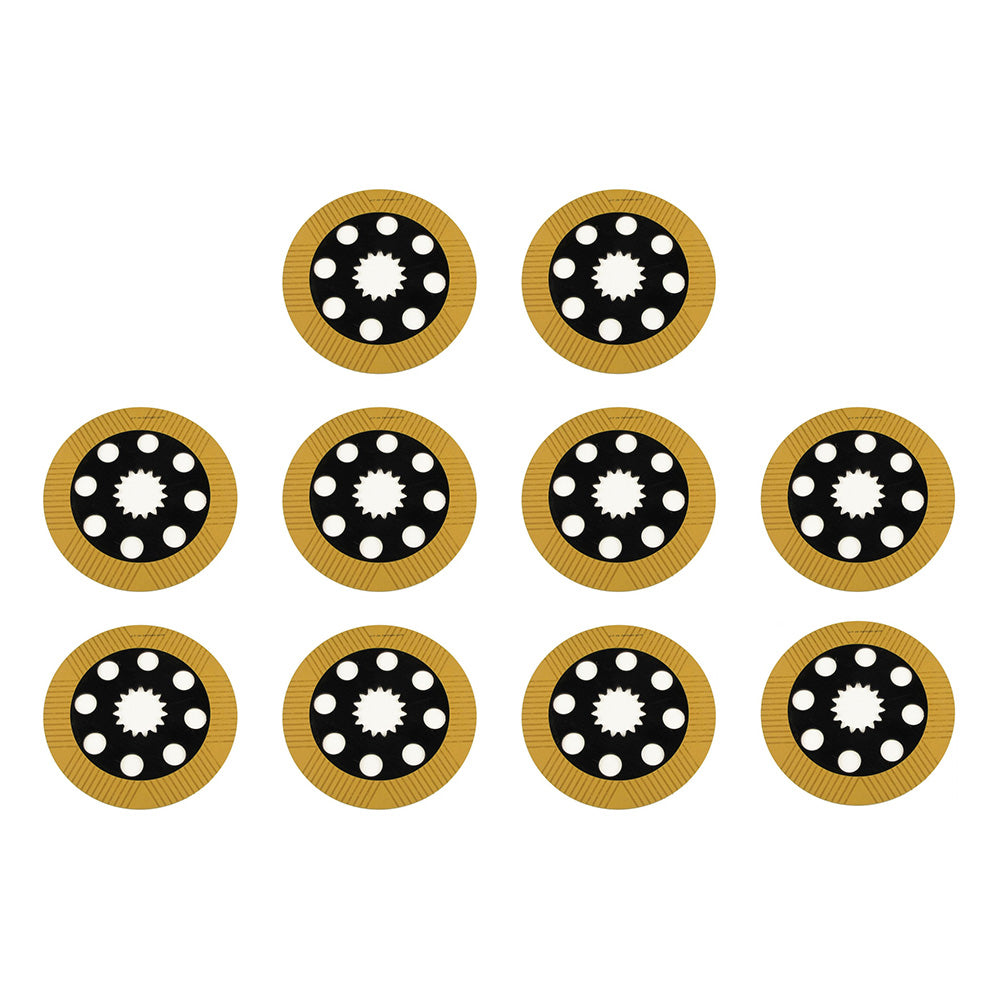 Fits JCB BACKHOE BRAKE FRICTION PLATE SET 10 PCS. (PART NO. 458/20353 450/10224)