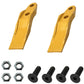 Qty 2: Skid Steer Unitooth	w/ Hardware Fits Caterpillar Replaces 132-4720