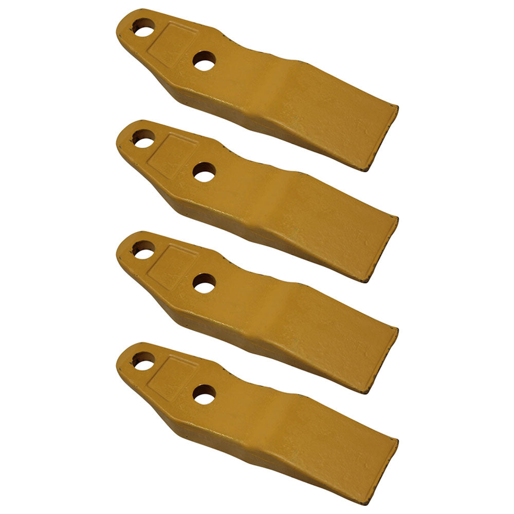 132-4720 Qty 4: Skid Steer Unitooth	w/ Hardware
 Fits Caterpillar 216 216B