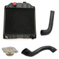 15701-72030 Radiator with Cap and Hoses
 Fits Ford/New Holland 2000 2150 2300