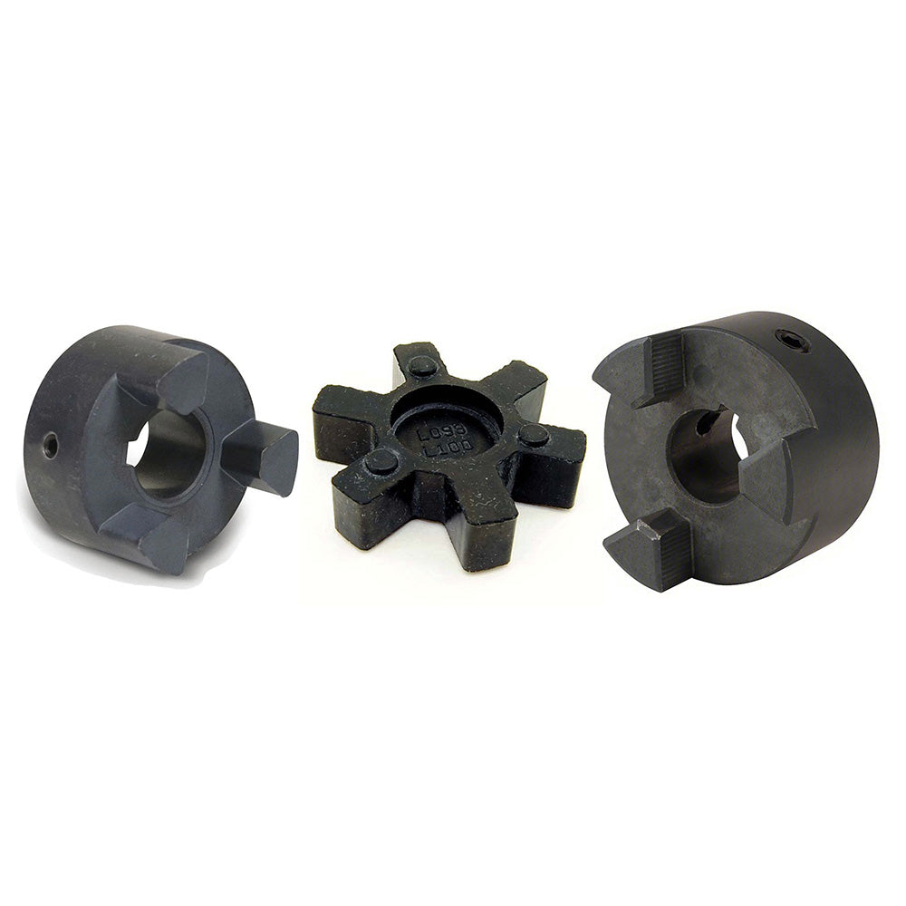 L075 L-Jaw Coupler Set Includes 7/8" & 3/4" Couplers & Rubber Insert
