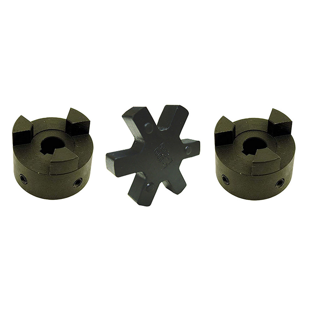 thumbnail image 2 of Lexar Industrial L095 3-Piece Flexible L-Jaw Coupling Set – 5/8” Bore With Buna-N Spider 2 of 6