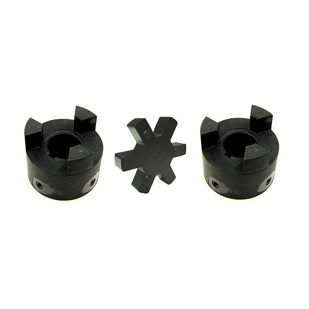 L095 3/4 X 3/4 Flexible 3-Piece L-Jaw Coupling Set & Buna-N NBR Rubber Spider