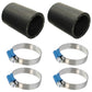 21327A (2) Air Cleaner Hoses with (4) Hose Clamps Fits Massey Harris MH COLT